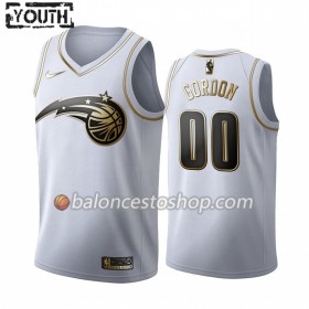 Camiseta Niños NBA Orlando Magic Aaron Gordon 00 2019-20 Nike Blanco Golden Edition Swingman